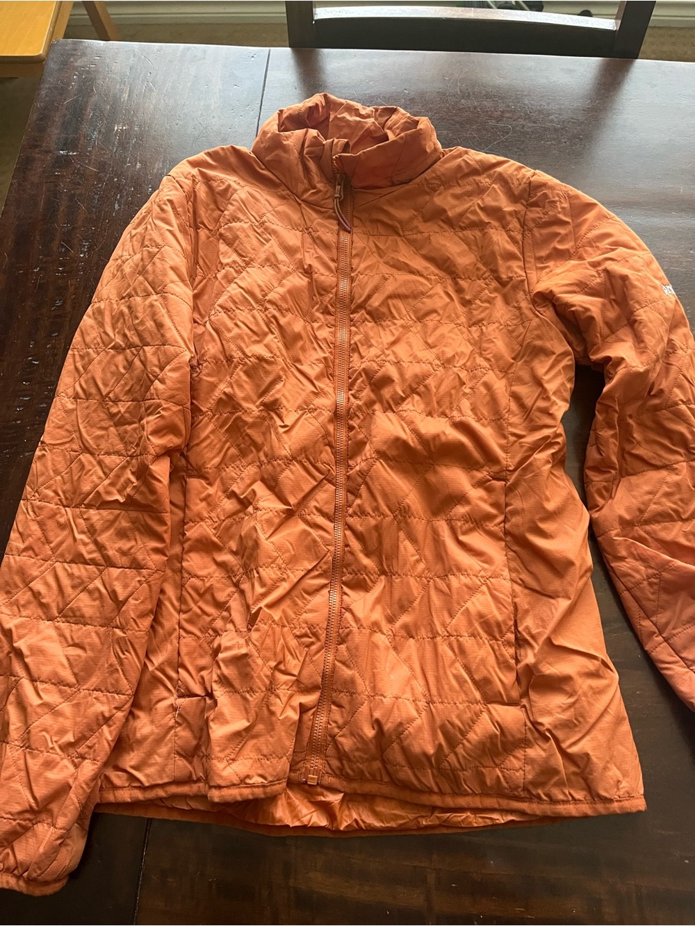 Prana Women's Orange Quilted Lightweight Puffer Jacket